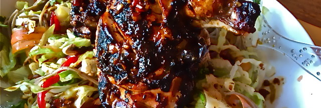 Asian Jerk Chicken and Veggie Soba Salad