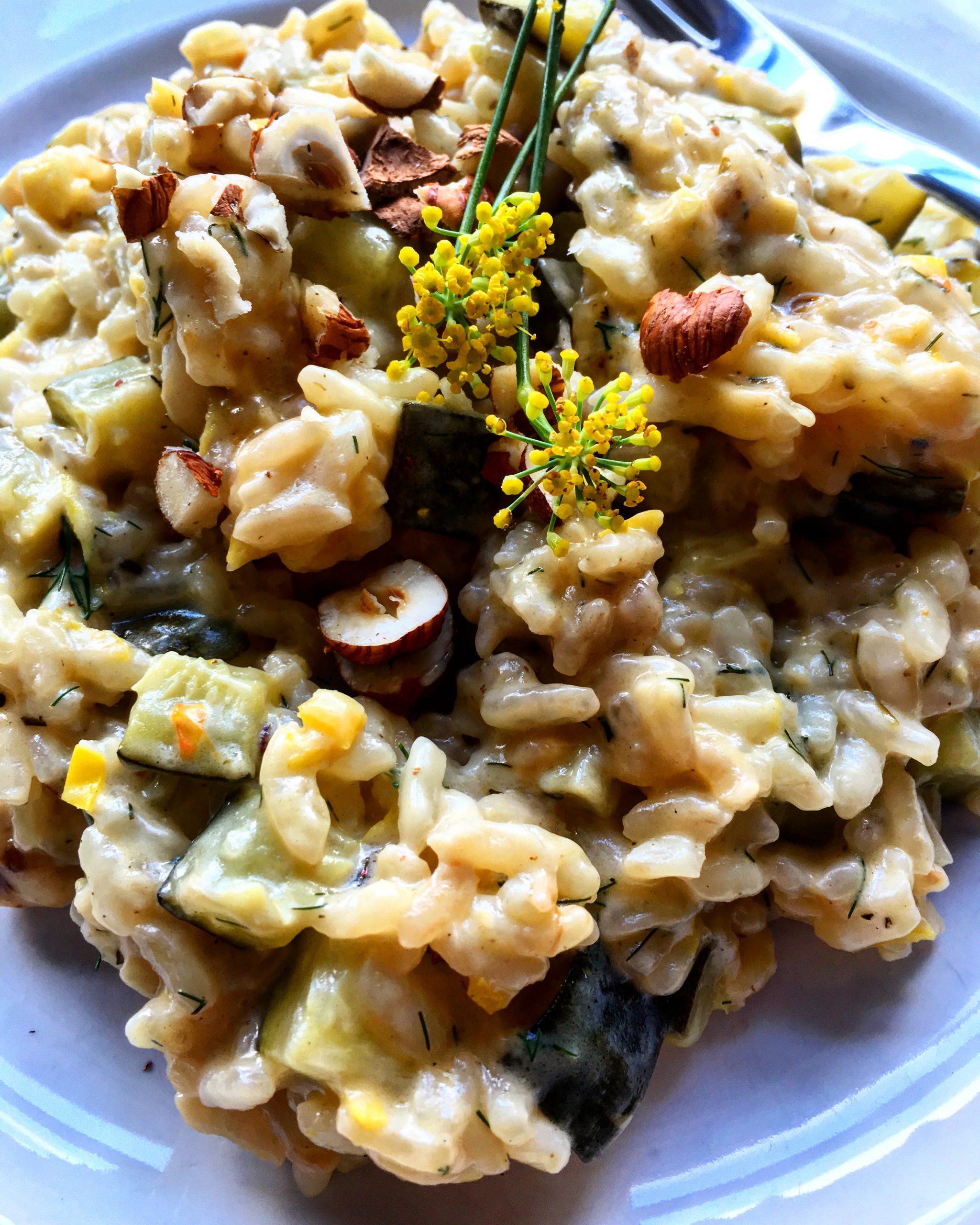 Lemon, Courgette and Hazelnut Risotto