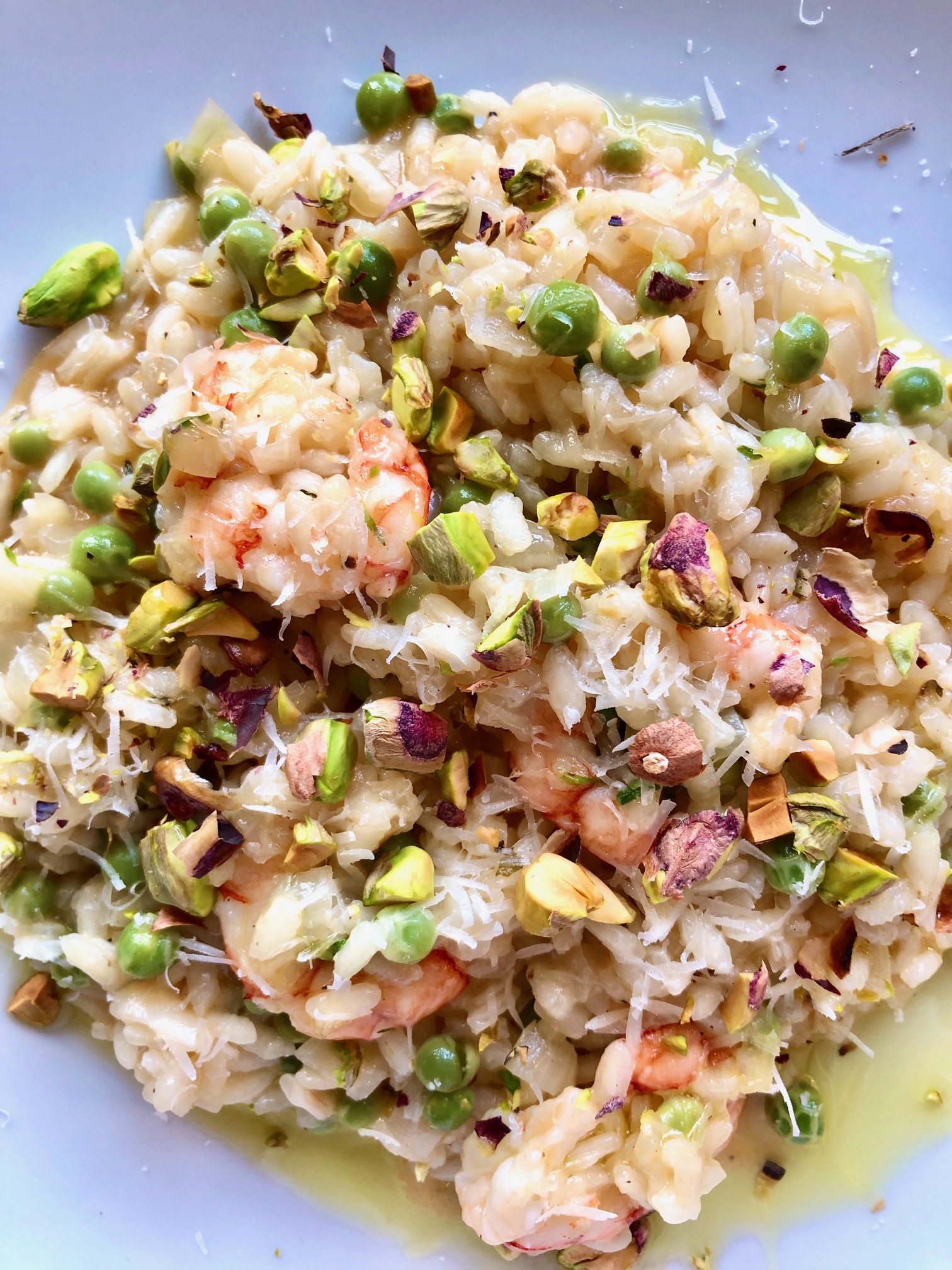 Pea, Prawn, Pistachio & Tarragon Risotto