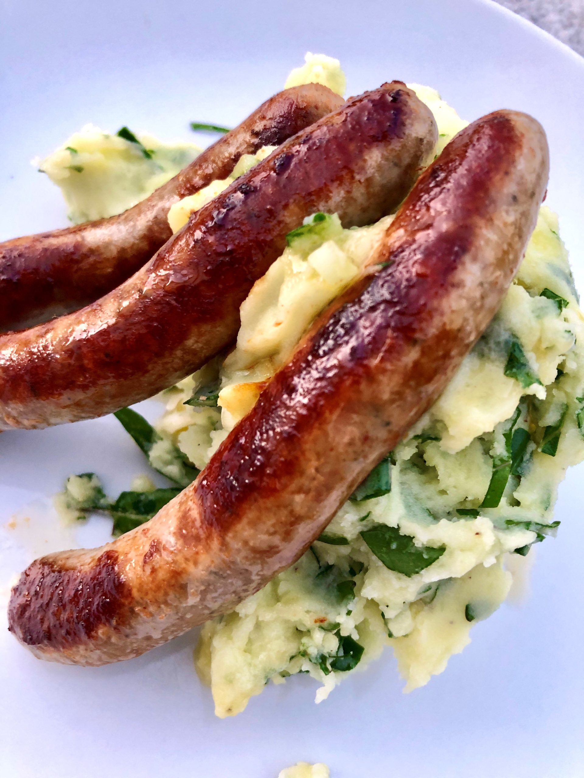 Bangers and Colcannon