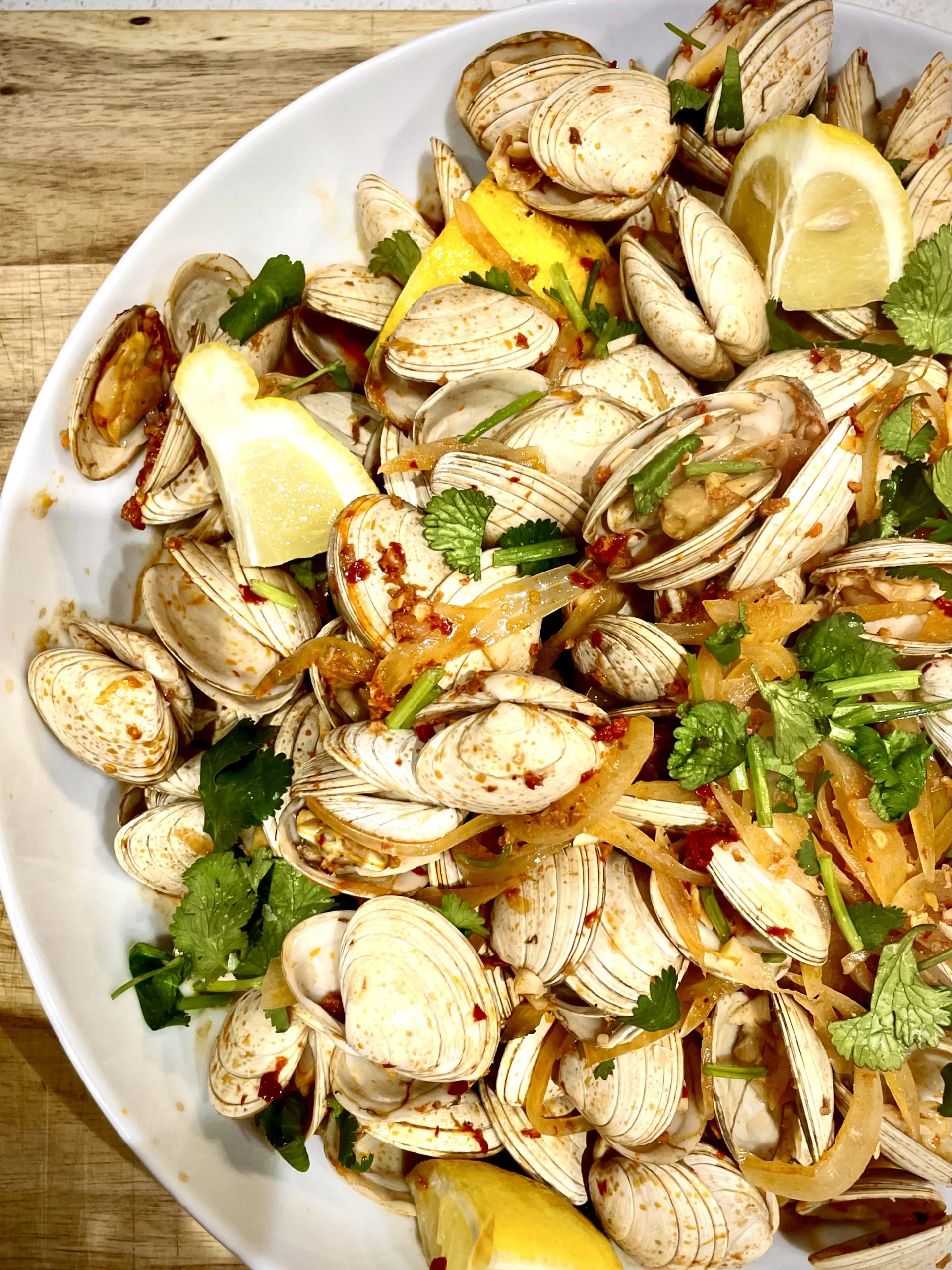 Surf Clams with Nduja & Sherry